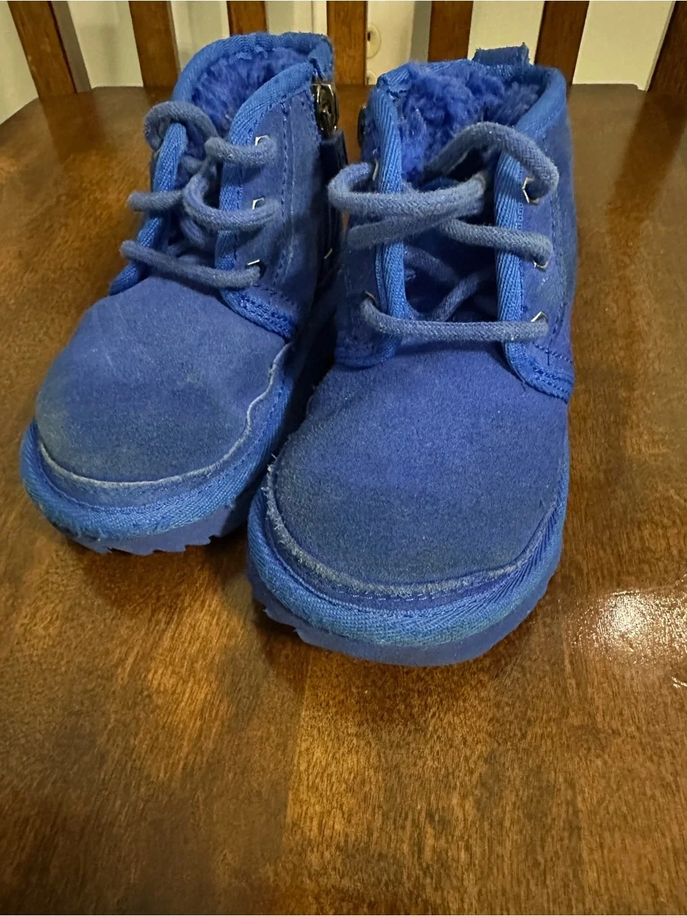 UGG TODDLER NEUMEL II ROYAL BLUE CHUKKA BOOTS size 7